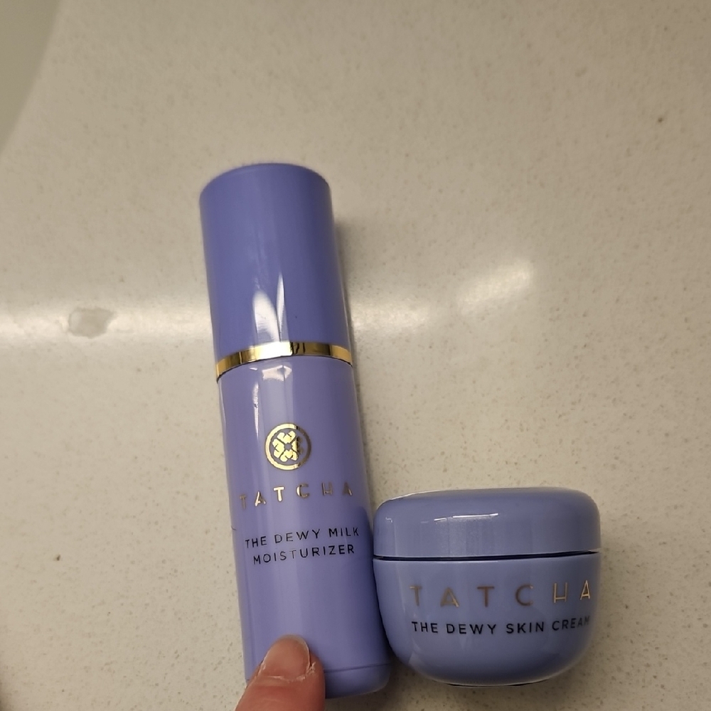 Tatcha Dewy Milk Moisturizer & Dewy Skin Cream Travel Size Both New